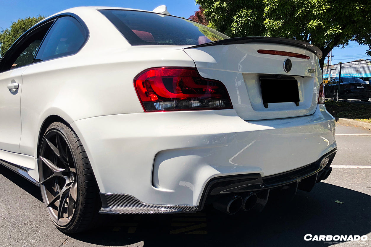 Alerón de maletero de fibra de carbono estilo RZ para BMW E82 Serie 1 1M 2008-2013 Carbonado