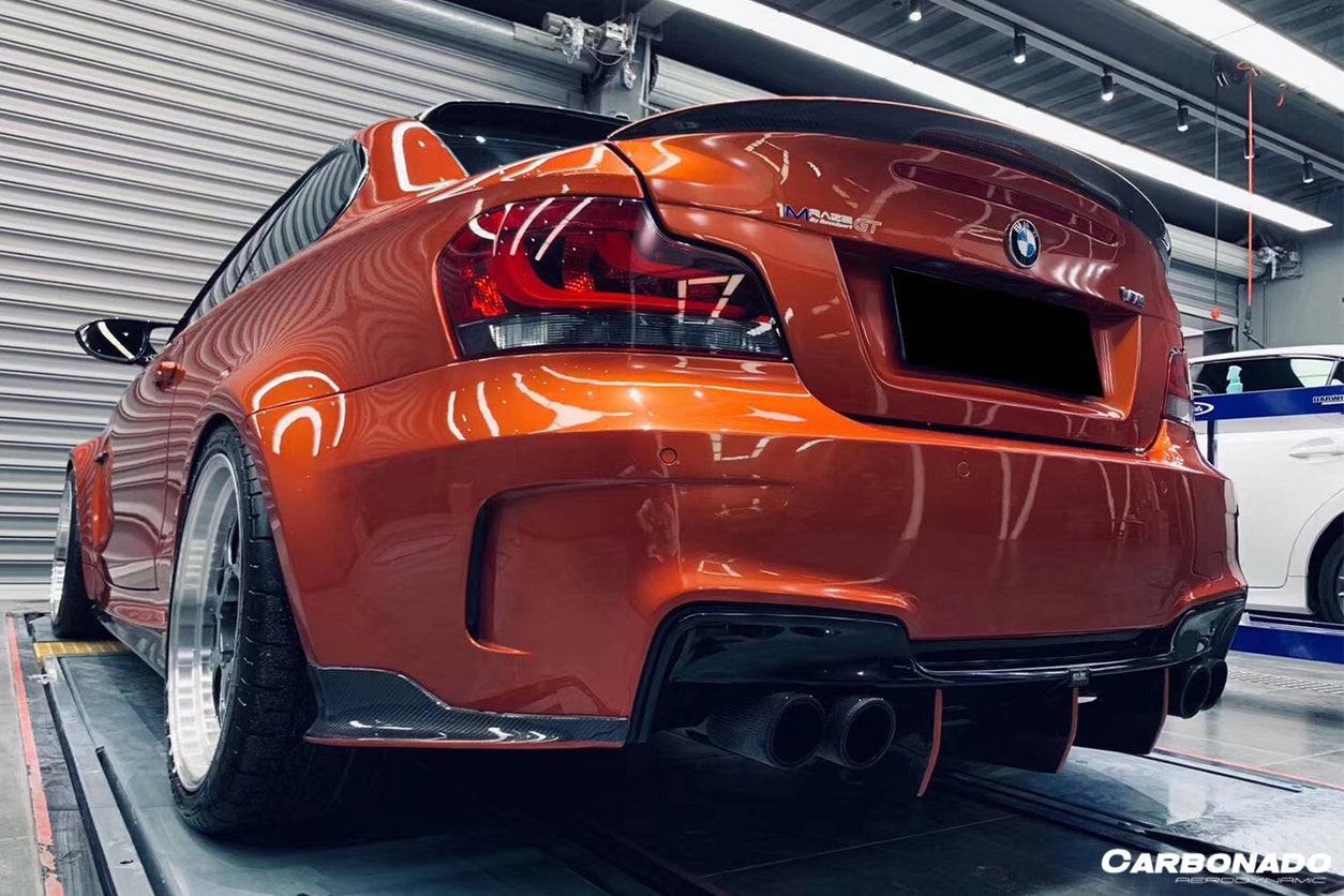 Alerón de maletero de fibra de carbono estilo RZ para BMW E82 Serie 1 1M 2008-2013 Carbonado