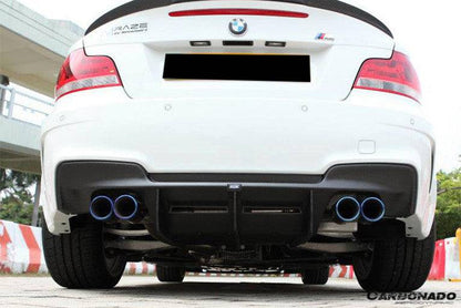 Carbonado 2008-2013 BMW E82 E88 1M RZ Style Carbon Fiber Rear Lip  Rear Diffuser Undertray
