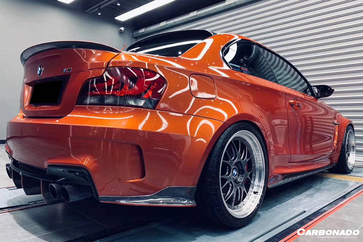Carbonado 2008-2013 BMW E82 E88 1M RZ Style Carbon FIber Rear Lip
