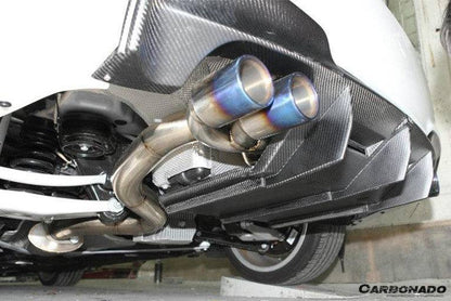 Carbonado 2008-2013 BMW E82 E88 1M RZ Style Carbon Fiber Rear Lip  Rear Diffuser Undertray