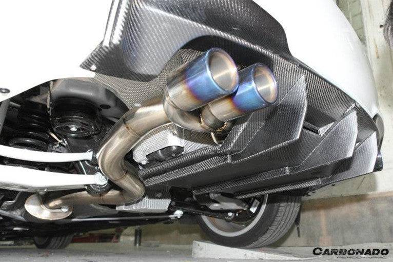 Carbonado 2008-2013 BMW E82 E88 1M RZ Style Carbon Fiber Rear Lip  Rear Diffuser Undertray