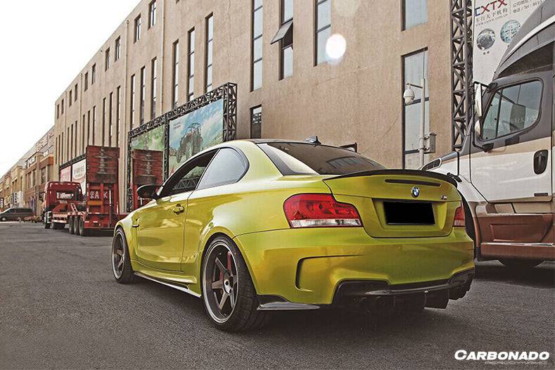 Carbonado 2008-2013 BMW E82 E88 1M RZ Style Carbon Fiber Rear Lip  Rear Diffuser Undertray