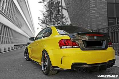 Carbonado 2008-2013 BMW E82 E88 1M RZ Style Carbon Fiber Rear Lip  Rear Diffuser Undertray