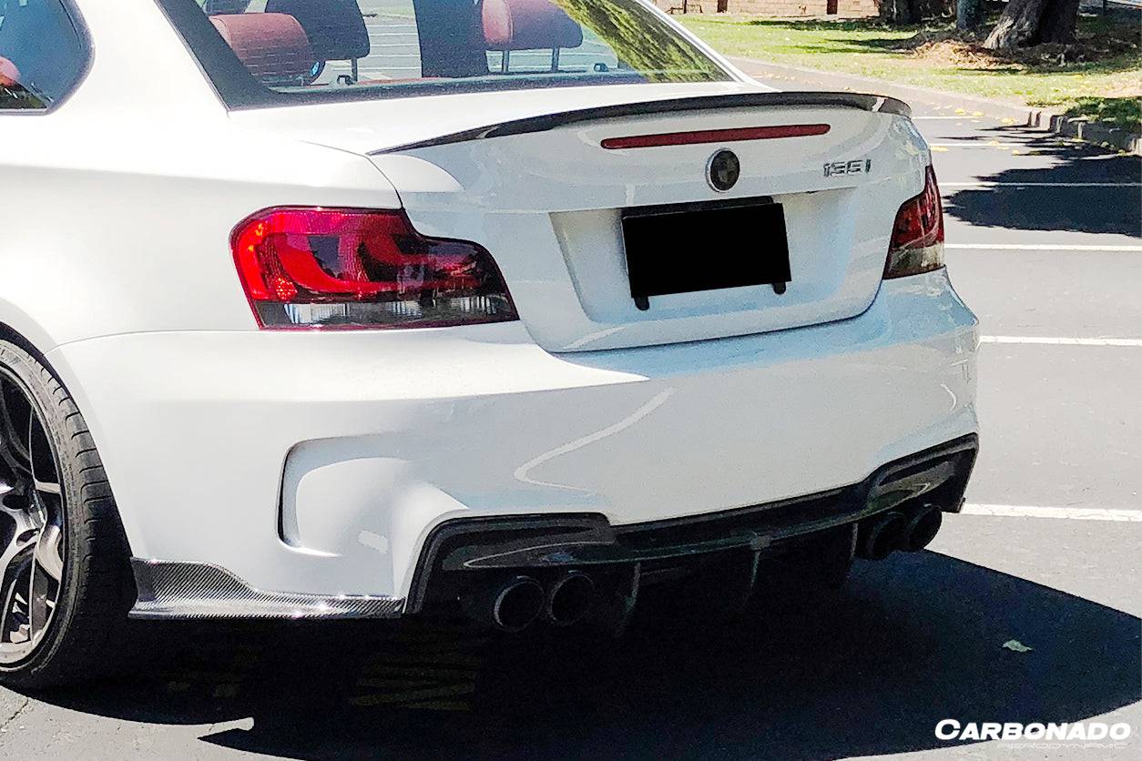 Carbonado 2008-2013 BMW E82 E88 1M RZ Style Carbon FIber Rear Lip