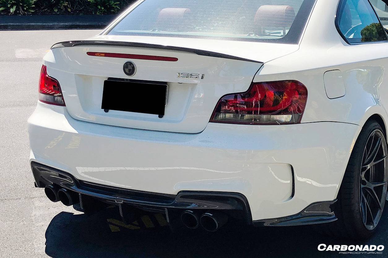 Carbonado 2008-2013 BMW E82 E88 1M RZ Style Carbon FIber Rear Lip