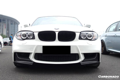 Carbonado 2008-2013 BMW E82 E88 1M RZ Style Carbon Fiber Front Lip Spiliter