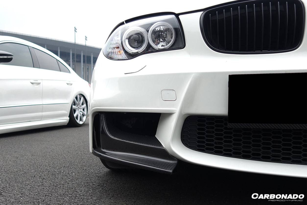 Carbonado 2008-2013 BMW E82 E88 1M RZ Style Carbon Fiber Front Lip Spiliter