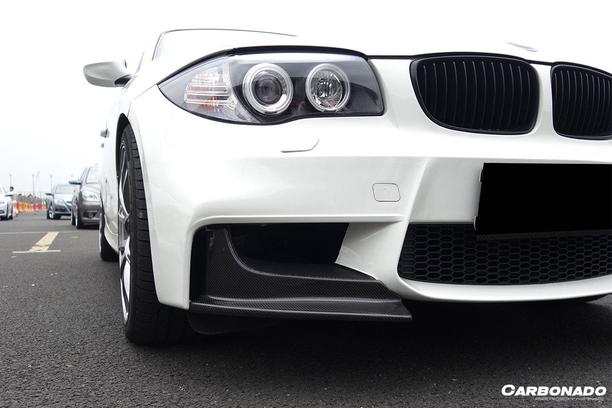 Carbonado 2008-2013 BMW E82 E88 1M RZ Style Carbon Fiber Front Lip Spiliter