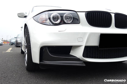 Carbonado 2008-2013 BMW E82 E88 1M RZ Style Carbon Fiber Front Lip Spiliter