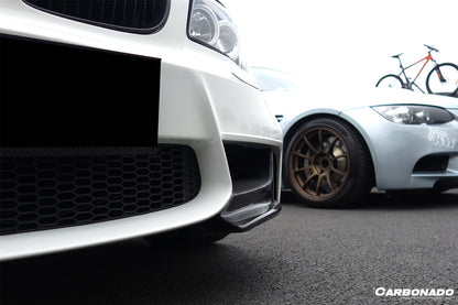 Carbonado 2008-2013 BMW E82 E88 1M RZ Style Carbon Fiber Front Lip Spiliter