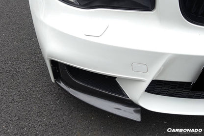 Carbonado 2008-2013 BMW E82 E88 1M RZ Style Carbon Fiber Front Lip Spiliter