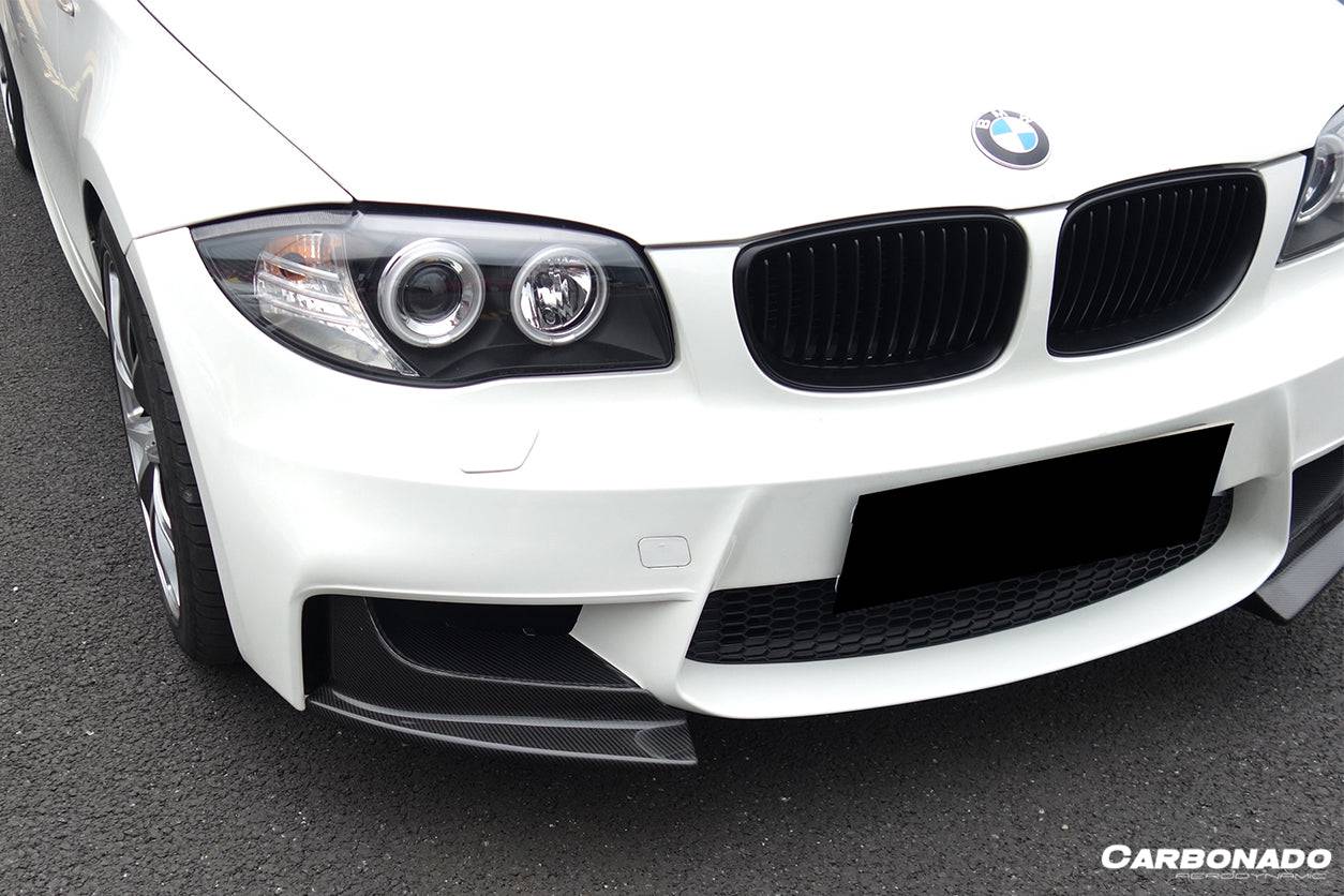 Carbonado 2008-2013 BMW E82 E88 1M RZ Style Carbon Fiber Front Lip Spiliter