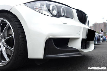 Carbonado 2008-2013 BMW E82 E88 1M RZ Style Carbon Fiber Front Lip Spiliter