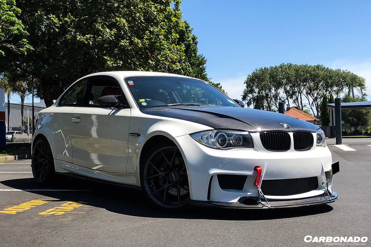Carbonado 2008-2013 BMW E82 E88 1M RZ Style Carbon FIber Front Lip