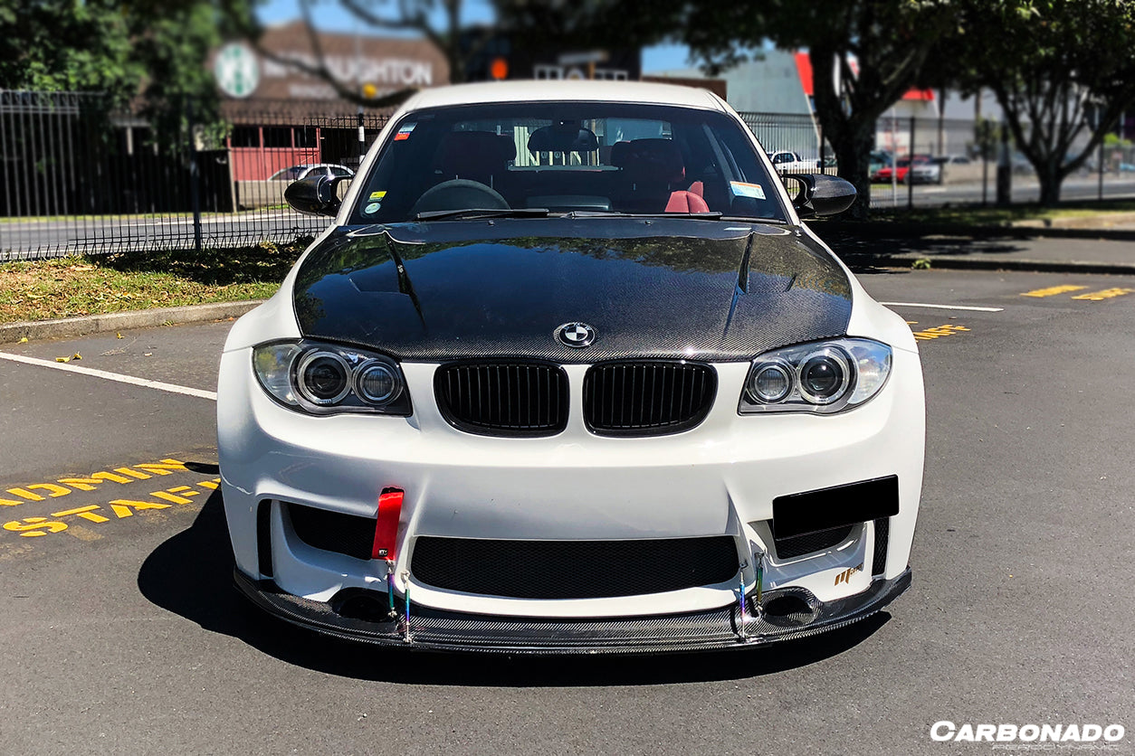 Carbonado 2008-2013 BMW E82 E88 1M RZ Style Carbon FIber Front Lip