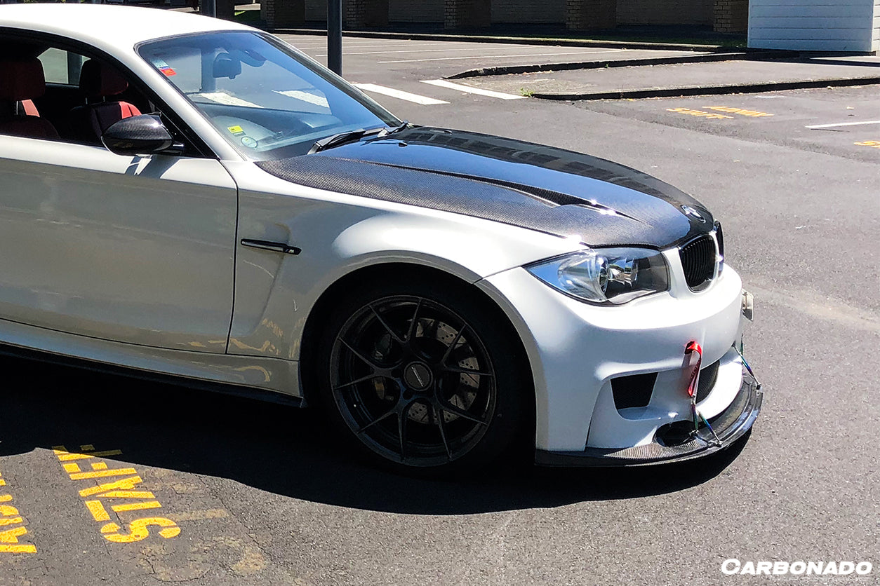 Carbonado 2008-2013 BMW E82 E88 1M RZ Style Carbon FIber Front Lip