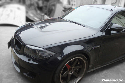 Carbonado 2008-2013 BMW E82 E88 1M 1 Series AP Style Carbon Fiber Hood