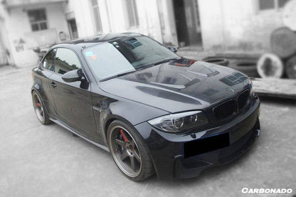 Carbonado 2008-2013 BMW E82 E88 1M 1 Series AP Style Carbon Fiber Hood