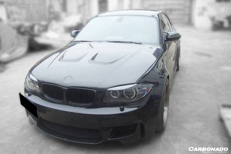 Carbonado 2008-2013 BMW E82 E88 1M 1 Series AP Style Carbon Fiber Hood