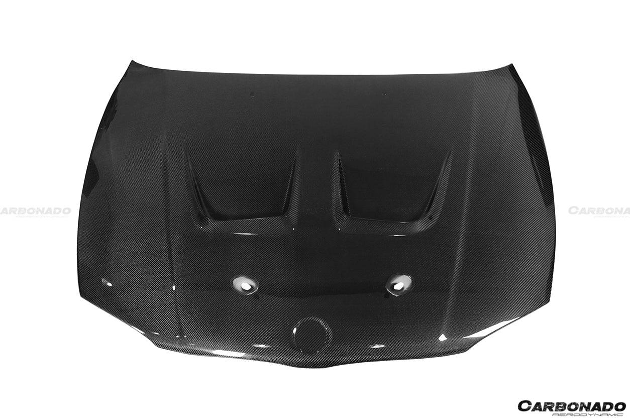 Carbonado 2008-2013 BMW E82 E88 1M 1 Series AP Style Carbon Fiber Hood