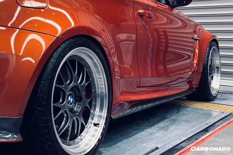 Carbonado 2008-2013 BMW E82 E88 1M RZ Style Partial Carbon FIber Side Skirts