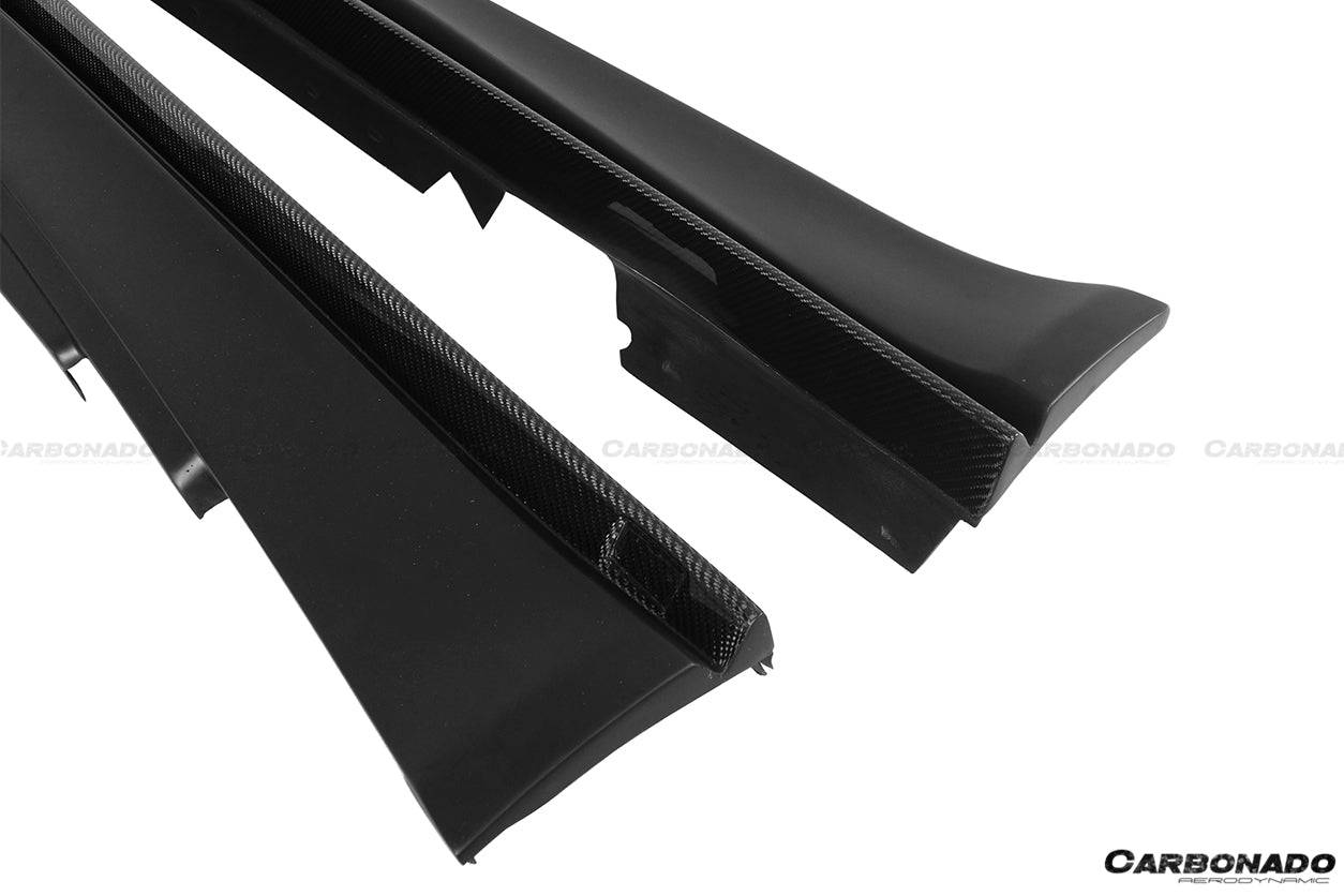 Carbonado 2008-2013 BMW E82 E88 1M RZ Style Partial Carbon FIber Side Skirts