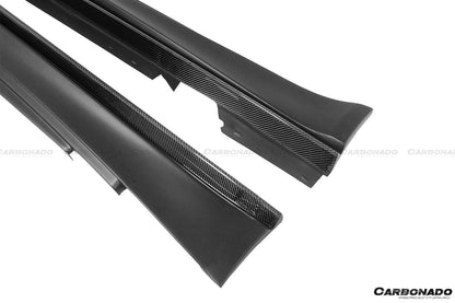 Carbonado 2008-2013 BMW E82 E88 1M RZ Style Partial Carbon FIber Side Skirts