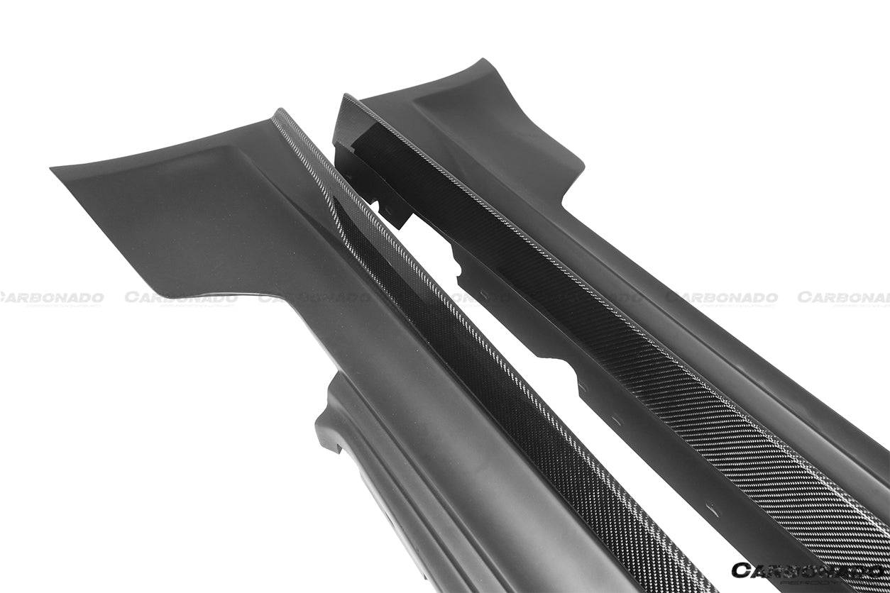 Carbonado 2008-2013 BMW E82 E88 1M RZ Style Partial Carbon FIber Side Skirts