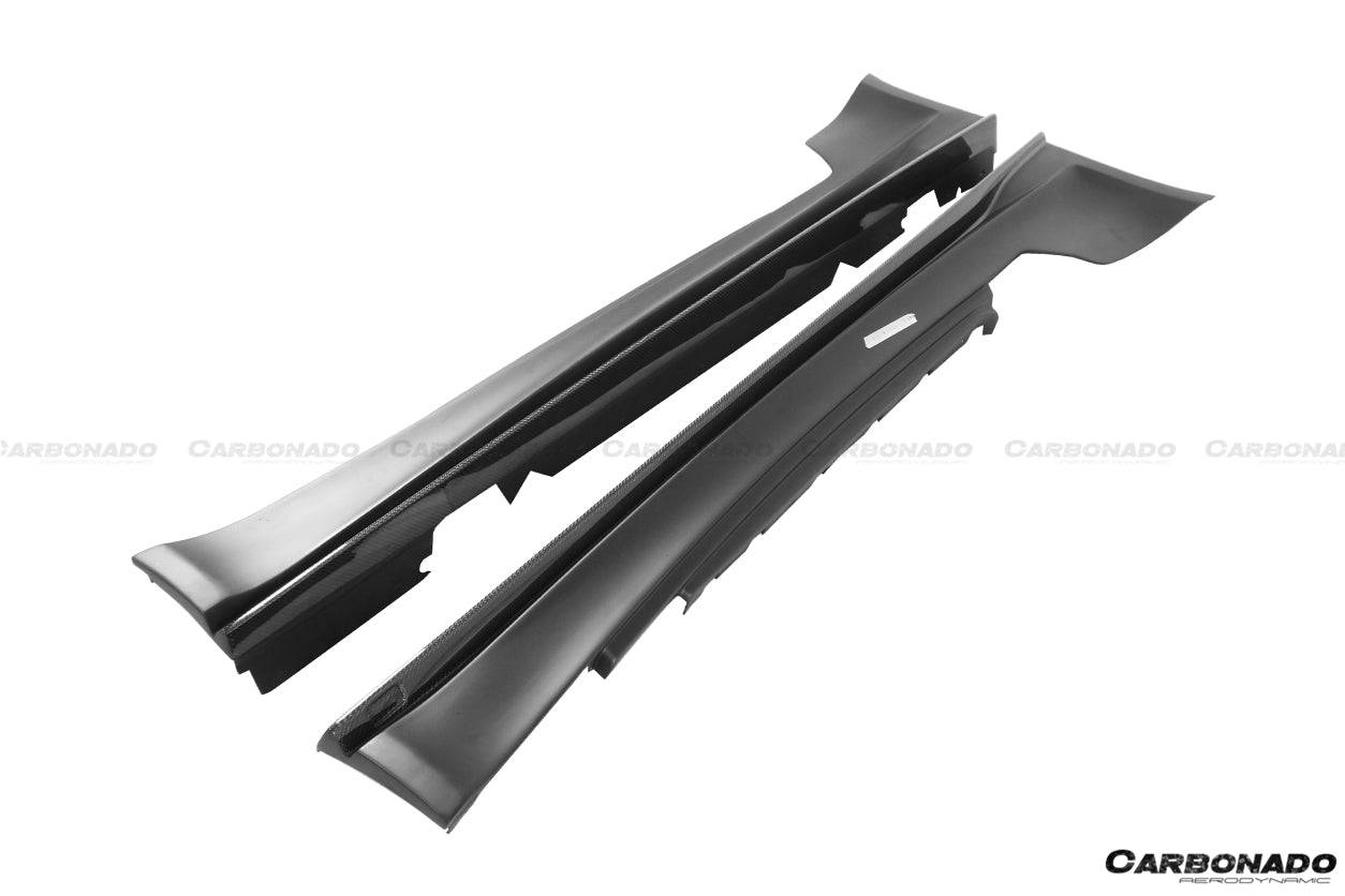 Carbonado 2008-2013 BMW E82 E88 1M RZ Style Partial Carbon FIber Side Skirts