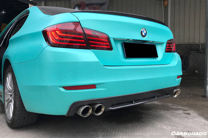 Carbonado 2011-2016 BMW F10 F18 5 Series HM Style Carbon Fiber Rear Lip (Can Not Fit MT Rear bumper)