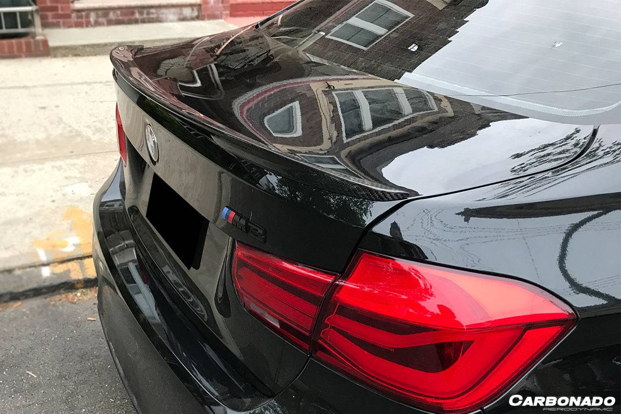 Alerón de maletero de fibra de carbono estilo BMW F82 M4 Coupé D3 (2014-2020)