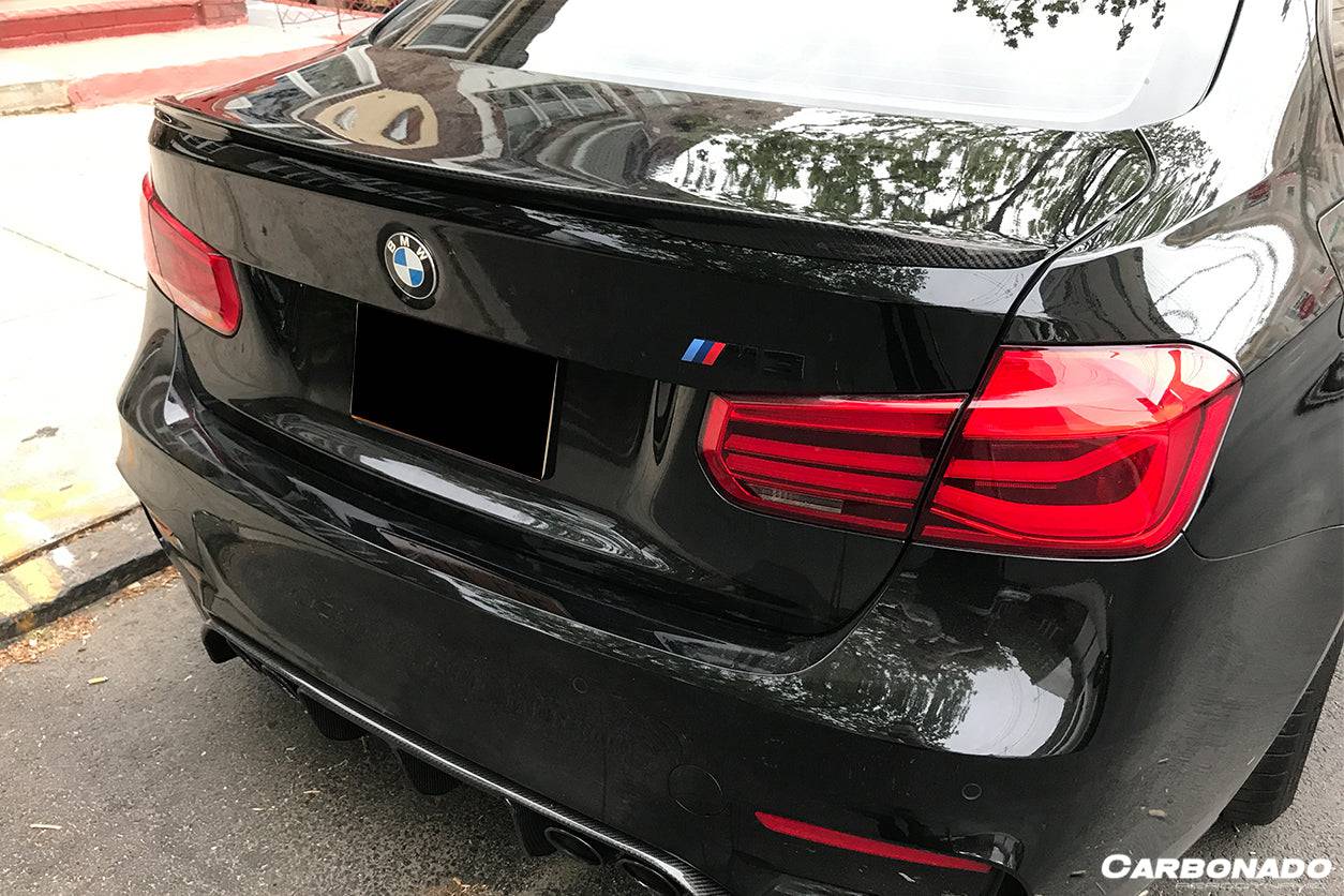Alerón de maletero de fibra de carbono estilo BMW F82 M4 Coupé D3 (2014-2020)