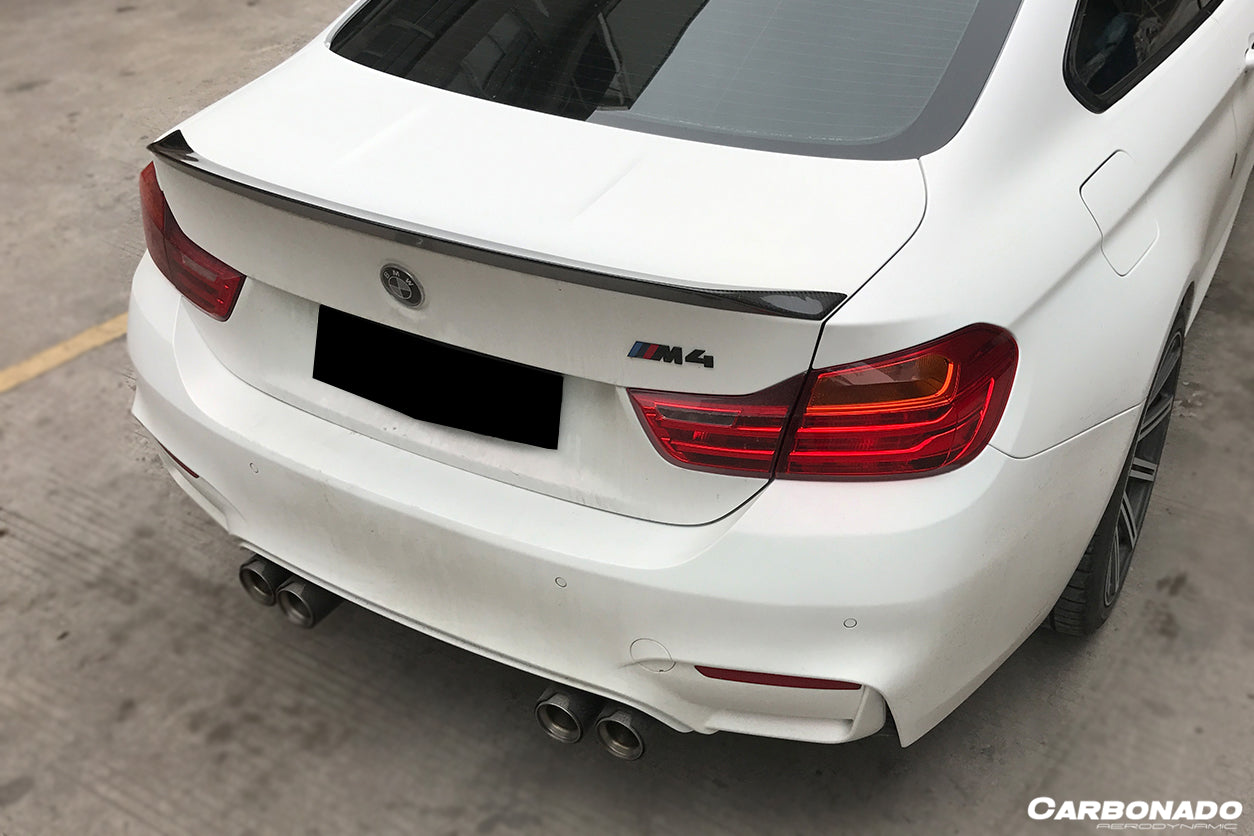 Alerón de maletero de fibra de carbono estilo BMW F82 M4 Coupé D3 (2014-2020)