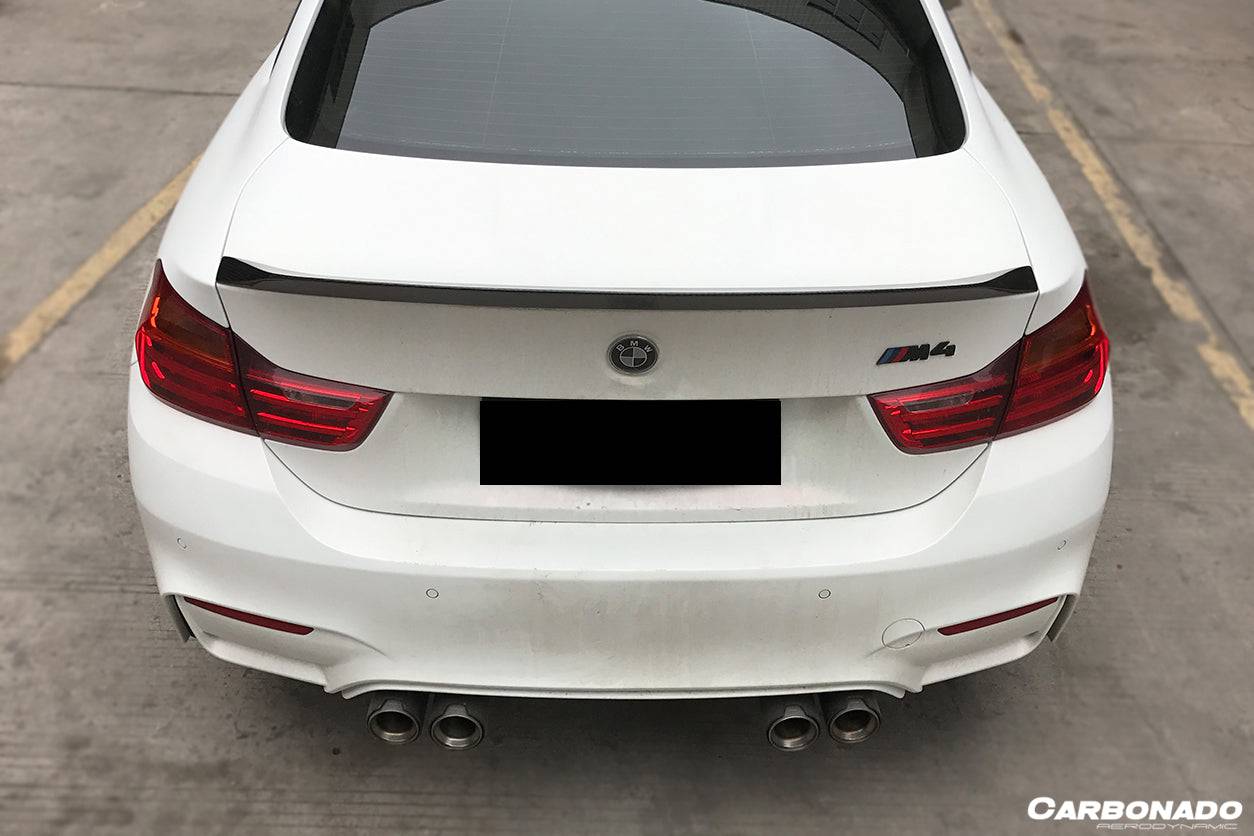 Alerón de maletero de fibra de carbono estilo BMW F82 M4 Coupé D3 (2014-2020)