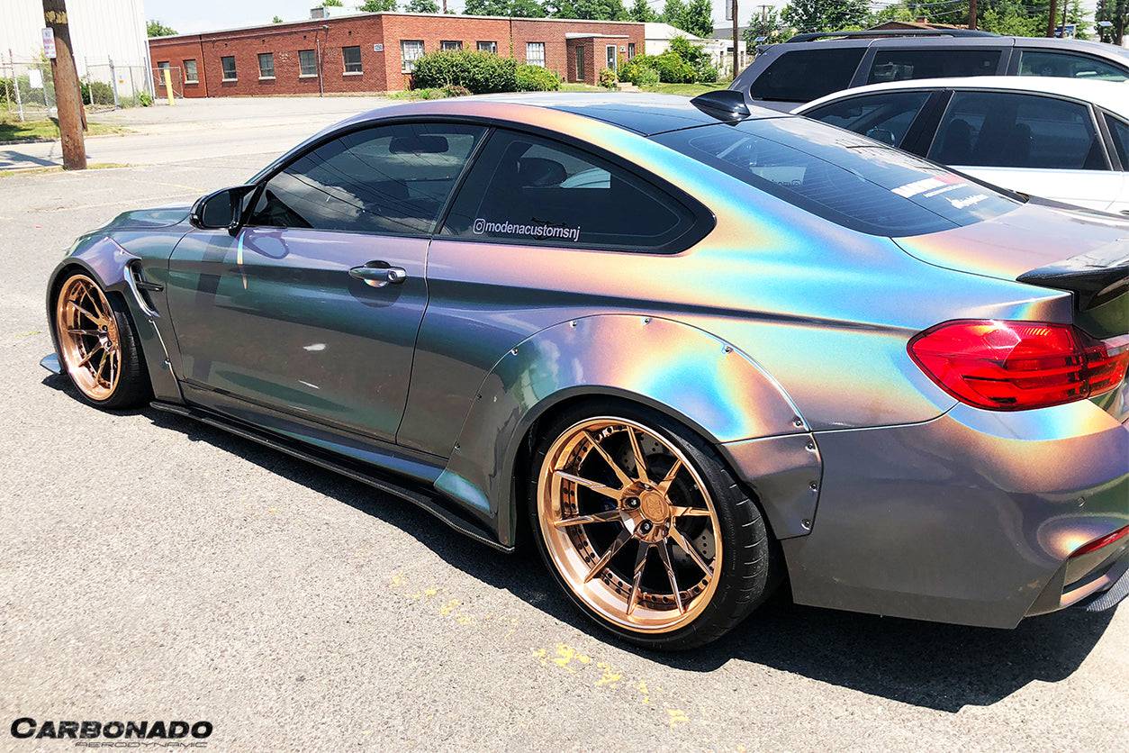 Carbonado 2014-2020 BMW F82 F83 M4 DE Style Parcialmente de Fibra de Carbono Aero - Kit Completo