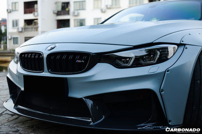 Carbonado 2014-2020 BMW F82  F83 M4 DE Style Carbon Fiber Front Lip