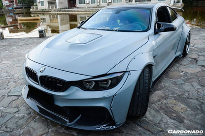 Carbonado 2014-2020 BMW F82 F83 M4 DE Style Parcialmente de Fibra de Carbono Aero - Kit Completo