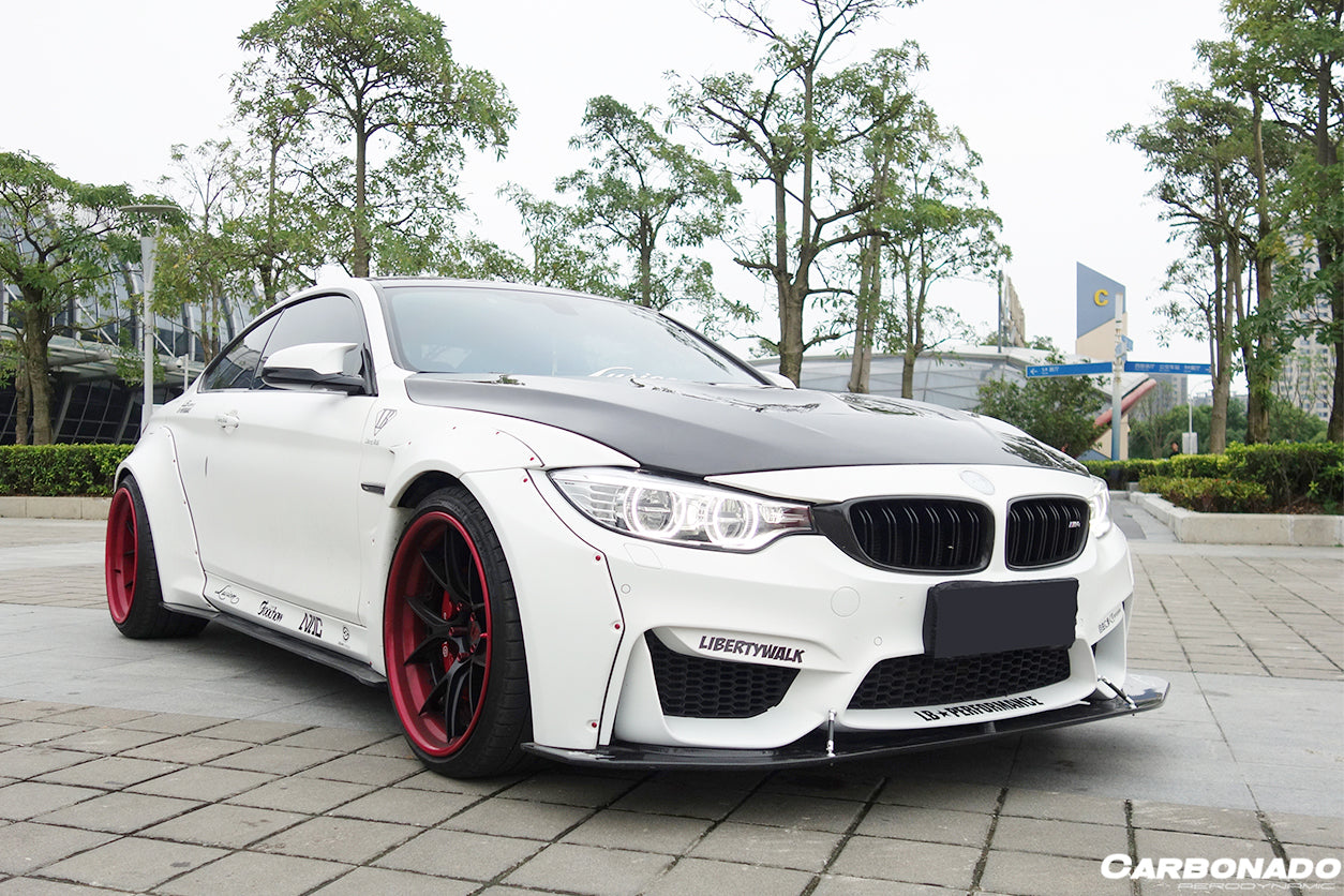 Carbonado 2014-2020 BMW F82 F83 M4 DE Style Parcialmente de Fibra de Carbono Aero - Kit Completo