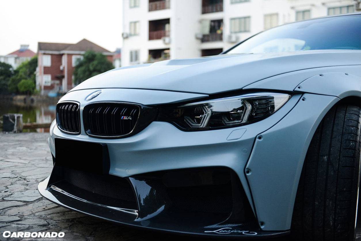 Carbonado 2014-2020 BMW F82  F83 M4 DE Style Carbon Fiber Front Lip