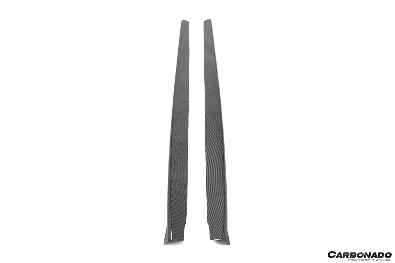 Carbonado 2018-2023 BMW F90 M5 D3 Style Carbon Fiber Side Skirts