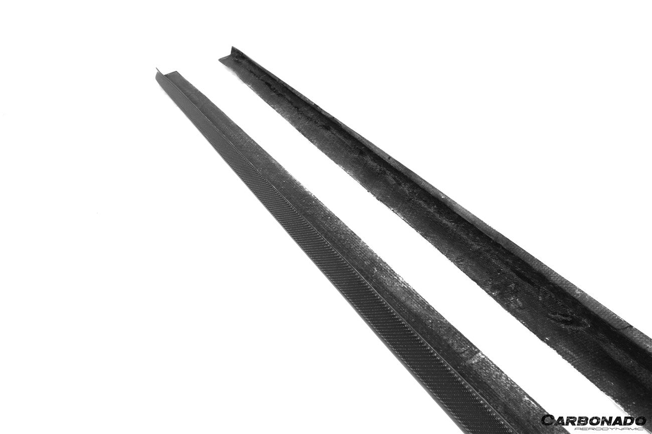 Carbonado 2018-2023 BMW F90 M5 D3 Style Carbon Fiber Side Skirts