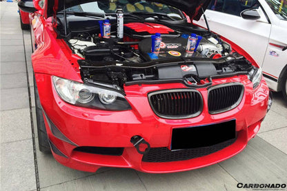 Carbonado 2008-2012 BMW M3 E90 E92 E93 KA Estilo Canards de fibra de carbono