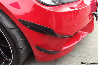 Carbonado 2008-2012 BMW M3 E90 E92 E93 KA Estilo Canards de fibra de carbono