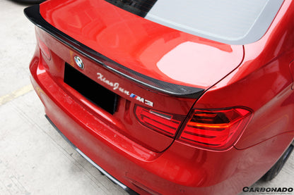 Carbonado 2014-2020 BMW M3 F80   3 Series F30 F35 VRS Style Carbon Fiber Trunk Spoiler