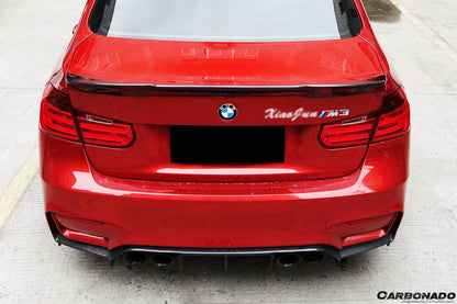 Carbonado 2014-2020 BMW M3 F80   3 Series F30 F35 VRS Style Carbon Fiber Trunk Spoiler