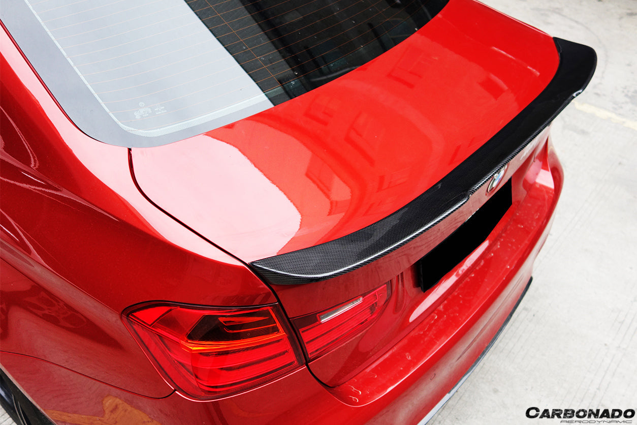 Carbonado 2014-2020 BMW M3 F80   3 Series F30 F35 VRS Style Carbon Fiber Trunk Spoiler