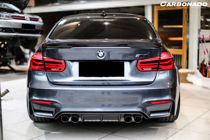 Carbonado 2014-2020 BMW M3 F80   3 Series F30 F35 VRS Style Carbon Fiber Trunk Spoiler
