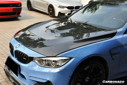 Capó estilo fibra de carbono para BMW F80 M3 F82 M4 GTS 2014-2020 Carbonado