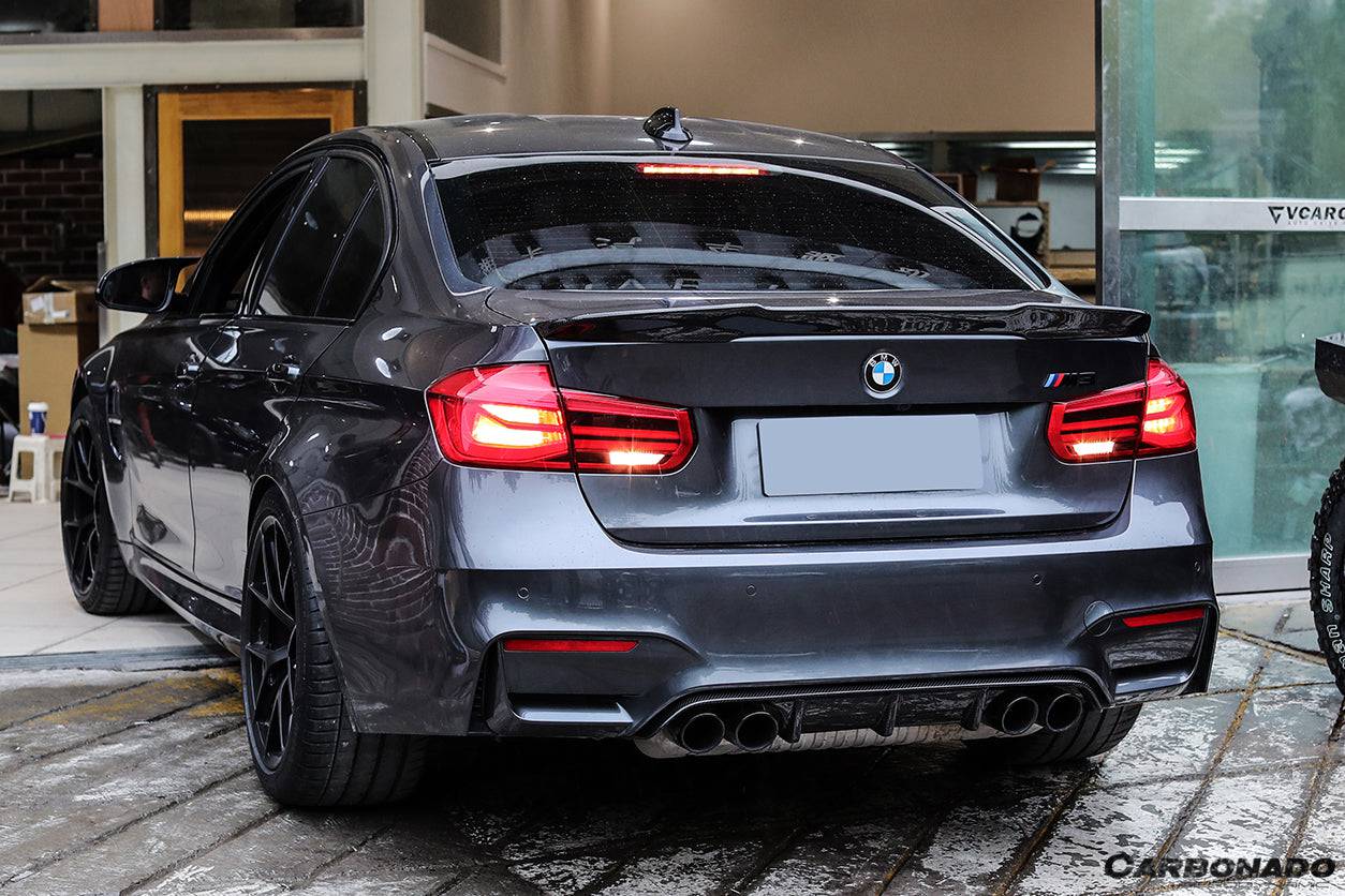 Carbonado 2014-2020 BMW M3 F80 M4 F82 MP Style Carbon Fiber Rear Diffuser